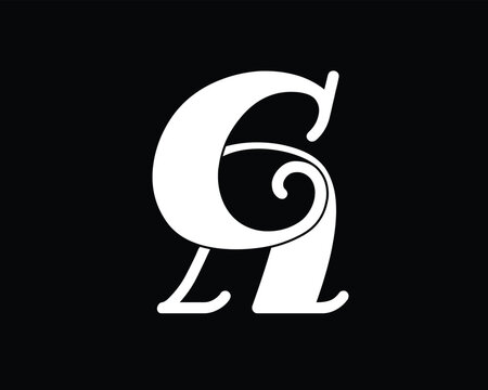 CA vector logo monogram abstract,ca letters alphabets design logo