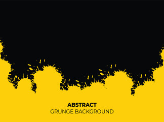 Black and yellow abstract grunge background