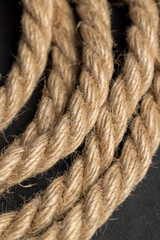 a close-up of a piece of rope for industrial use