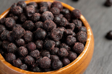 blueberry harvest frozen quickly to preserve vitamins