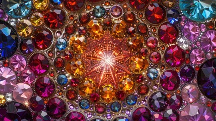 Crystal Kaleidoscope Mandala