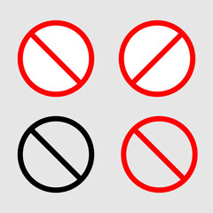 No sign flat icon,symbol vector design