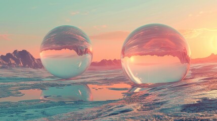 floating, futuristic tone