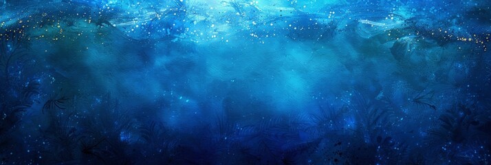 Fototapeta premium Abstract Watercolor Inspired By The Ocean, In Deep Blues And Turquoise, Evoking The Vastness And Serenity Of The Sea , HD Wallpapers, Background Image