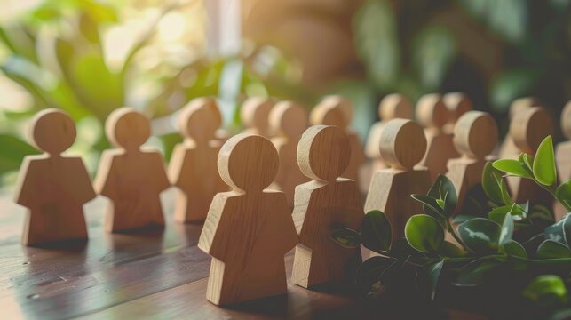 Concept of managing human resources in an organization emphasizing recruitment training conflict resolution and cultivating a positive workplace environment