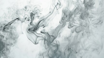 A mesmerizing close-up of smoke tendrils dancing and swirling in the air, illuminated by a spotlight.