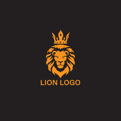Lion Head Logo Vector Template Illustration Design