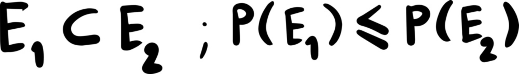 probability and statistics math formula handwritten
