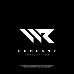 Modern WR Monogram Logo