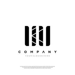 Elegant Pillar Inspired Logo Letter K