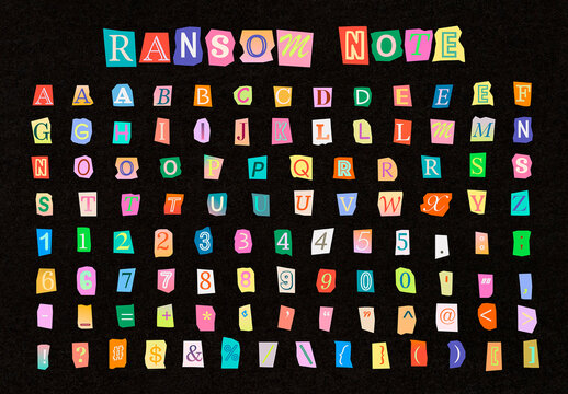 Ransom Note Alphabet