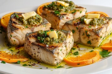 Baked Swordfish with Tapenade and Orange: A Mediterranean Delicacy