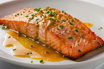 Irresistible Baked Salmon with Chives and Honey Mustard