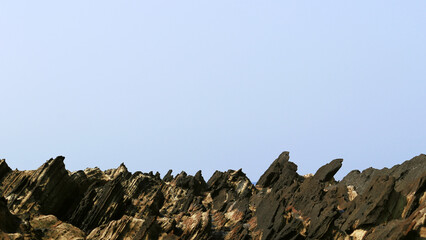 Photo of the strata at Arasaki Coast on the Miura Peninsula