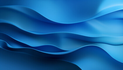 Obraz premium Blue Wavy Surface
