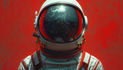 Fototapeta premium astronaut in space