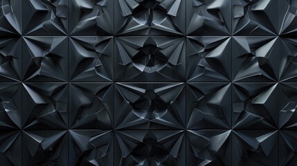 Obraz premium 3D patterned background with geometric shapes, providing a spacious area for text in the center