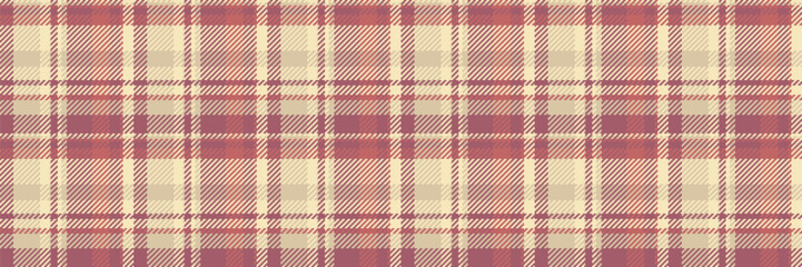 Mixed seamless fabric check, square pattern textile plaid. Colour vector background tartan texture in light and red colors.
