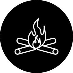 campfire vector icon