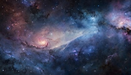 Night sky with universe filled with stars 