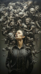 Surreal illustration of a mental disorder