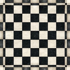 Fototapeta premium Abstract black and white squares seamless pattern