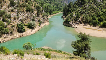 In Feke district, Feke Stream and Saimbeyli Stream merge to form Göksu, one of the main branches...