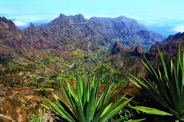 Valley Ribeira do Paul, Paul Valley, Island Santo Antao, Cape Verde, Cabo Verde, Africa.