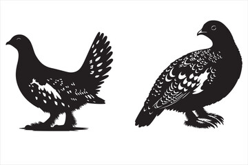 Willow silhouette vector illustration