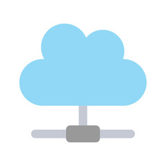 Get this creative icon of cloud network in trendy style