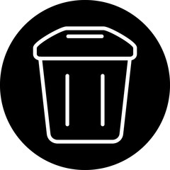 Trash vector icon style