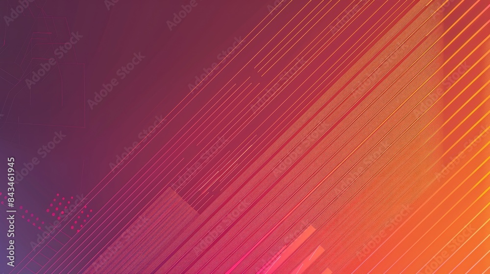Poster sleek gradient background with geometric lines and shapes, leaving room for text in the lower third 