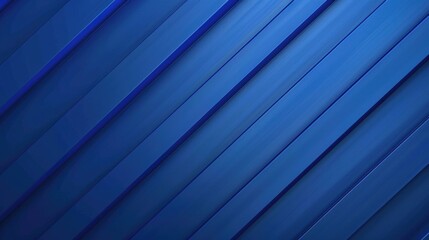 Obraz premium Smooth cobalt blue background with faint diagonal stripes, offering a clear area for text in the upper left corner.