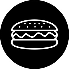Hot dog Icon style