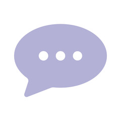 Icon of chat bubble in modern style, premium vector
