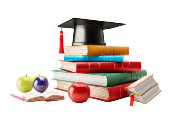 Knowledge Walls: Real Image of Educational Posters in Isolation Isolated On Transparent Background