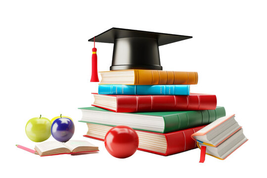 Knowledge Walls: Real Image of Educational Posters in Isolation Isolated On Transparent Background