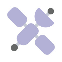 Artificial satellite icon design, ready to use vector