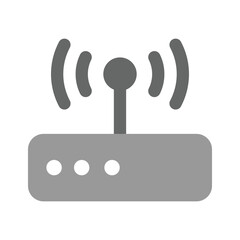 Wifi router icon design, wireless internet provider