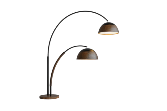 Innovative Arched Lamp Designs Isolated On Transparent Background