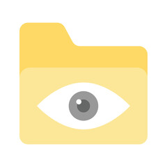 Secure folder vector design in modern and trendy style