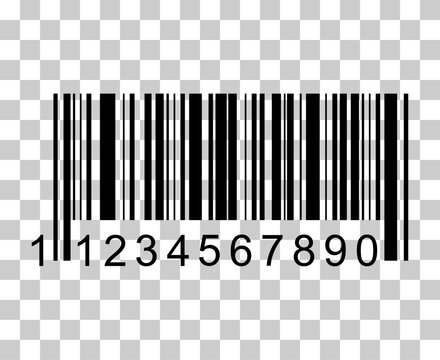Barcode vector icon. Bar code for web flat design. Isolated illustration