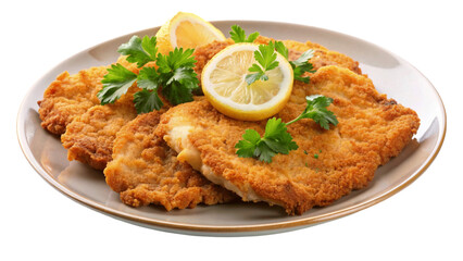 Fried potato pancakes isolated on Transparent background.