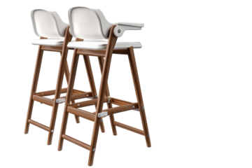 High Chairs Uncovered: True Depiction Isolated On Transparent Background
