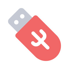 External data storage, universal serial bus vector design