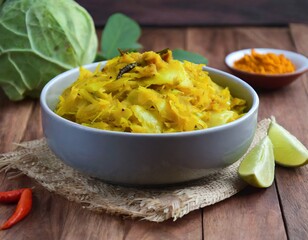 Patta Gobi Sabji OR Cabbage sabzi