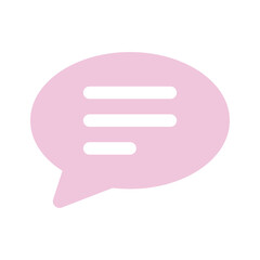 Icon of chat bubble in modern style, premium vector