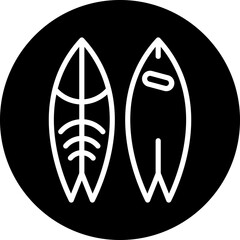 Surfboard Icon Style