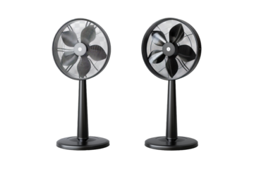 Genuine Depiction: Pedestal Fan Isolated On Transparent Background