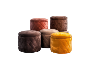 Ottomans with Storage Isolated On Transparent Background